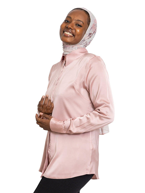 Simon Satin Collar Blouse - Khotwh